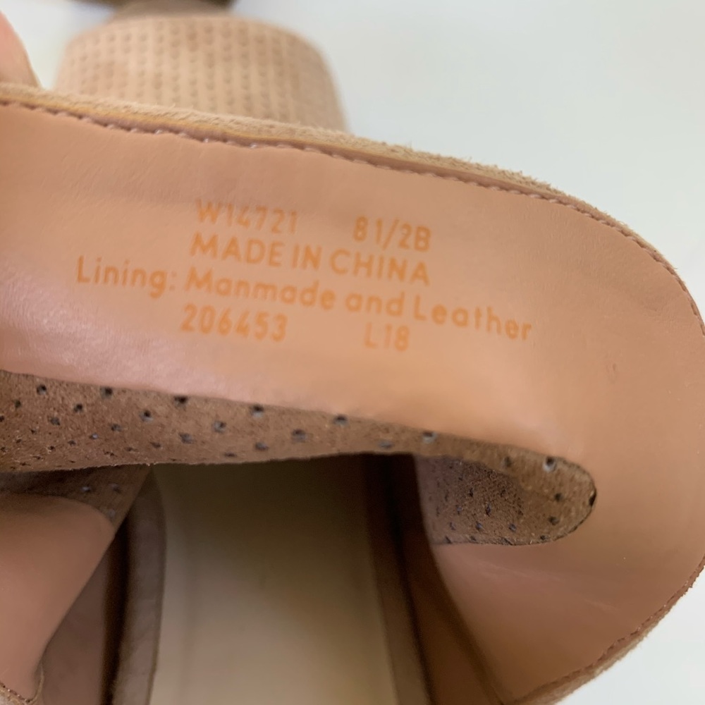 Cole Haan Shiloh Open Toe Perforated Suede Bootie - Picture 13 of 14